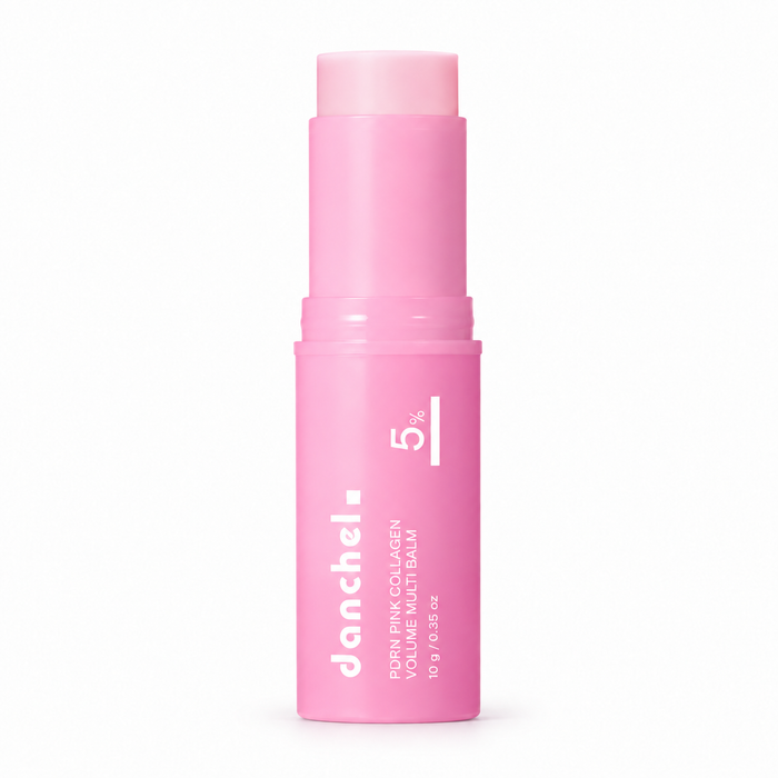 Danchel 5% PDRN Pink Collagen Multi Balm on a white background